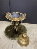 Antique Large Arabian Polished Brass Incense Burner Islamic Moorish Style 19th c