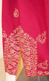 Vintage Moroccan Caftan Hot Pink with Gold, 1970's