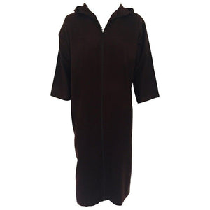 Moroccan Gentleman Hooded Brown Wool Djellaba