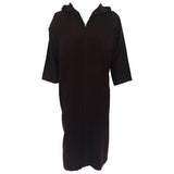 Moroccan Gentleman Hooded Brown Wool Djellaba