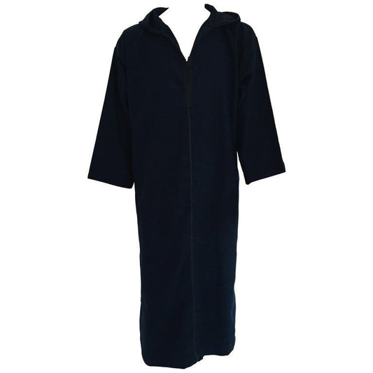 Moroccan Gentleman Hooded Blue Wool Djellaba