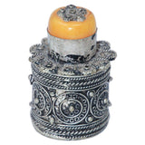 Silvered Metal Lidded Box