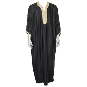Moroccan Black Vintage Gentleman Caftan