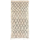 Moroccan Vintage Beni Ouarain Rug North Africa