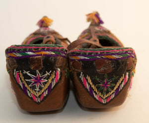 Antique Pair of Charogh Ethnic Shoes from Turkey