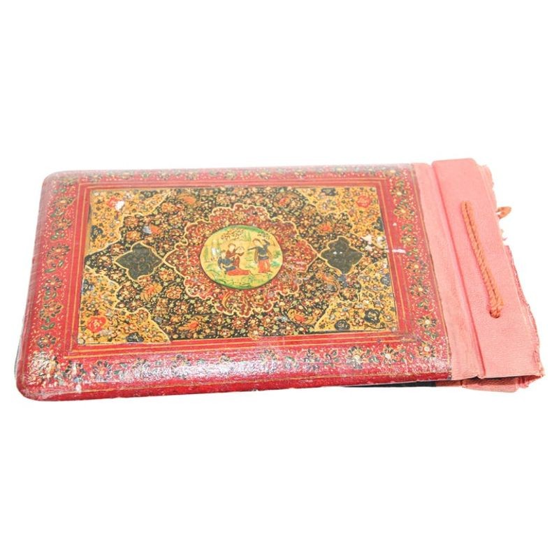 Hand Painted Middle Eastern Qajar Style Picture Photo Album