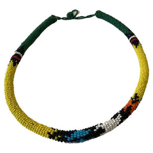 Vintage African Urembo Beaded Necklace Choker Kenya