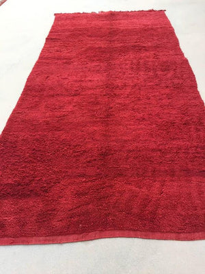 Vintage Red Tribal Moroccan Rug