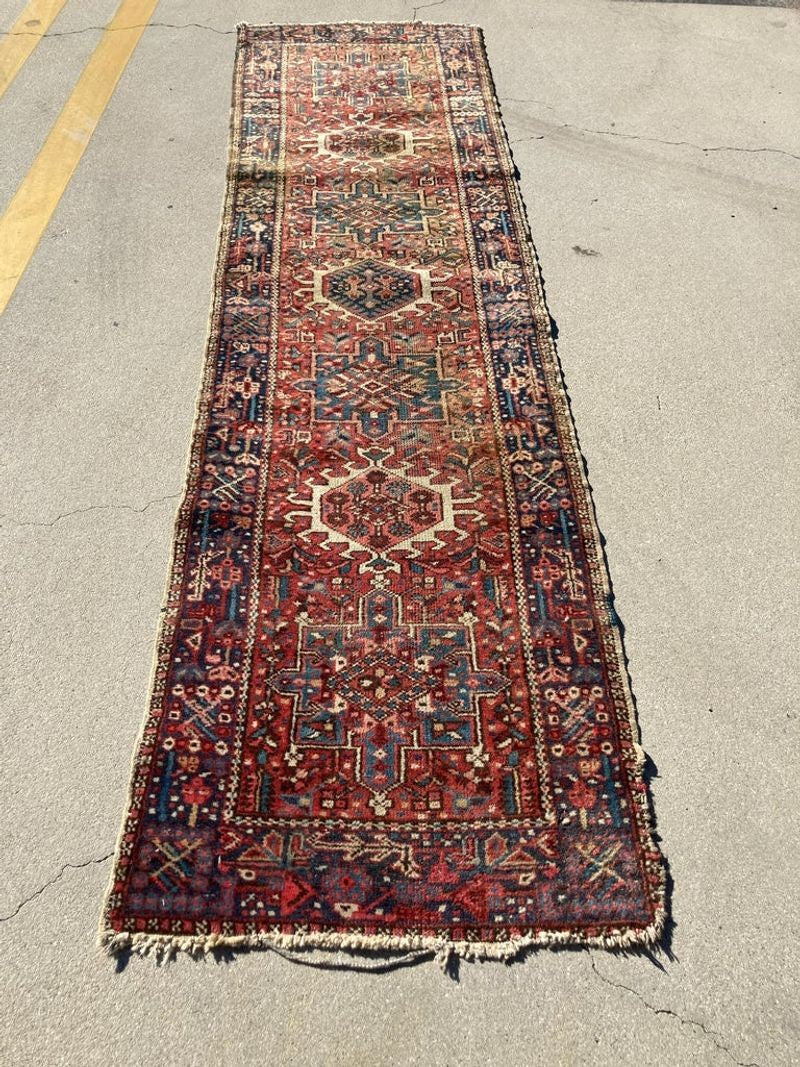 1940s Vintage Moorish Rug Runner from Eastern Turkey