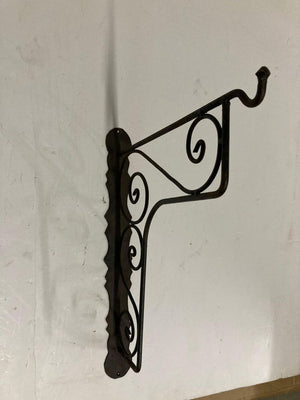 Large Wrought Iron Scrolling Wall Mounted Bracket for Lanterns or Signs