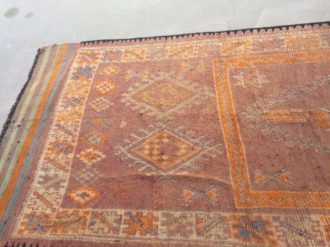 1940s Vintage Moroccan Berber Rug