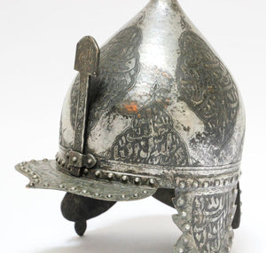 Islamic Indo Persian Kulah Khud Helmet with Arabic Inscription
