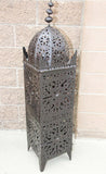 Large Outdoor Metal Moroccan Hurricane Candle Lantern