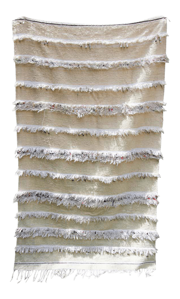 Vintage Tribal Moroccan Handcrafted Wedding Blanket Throw with Sequins 4