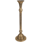 Mid 19th Century Antique Islamic Brass Candleholder Floor Lamp