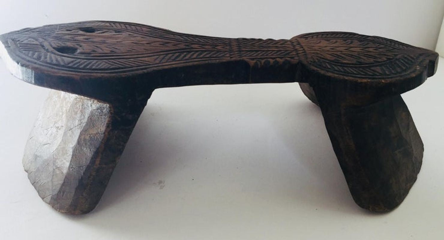 Antique Carved Wooden Harem Shoe