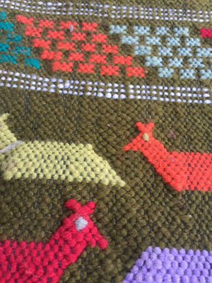 1980s Vintage Moroccan Berber Rug