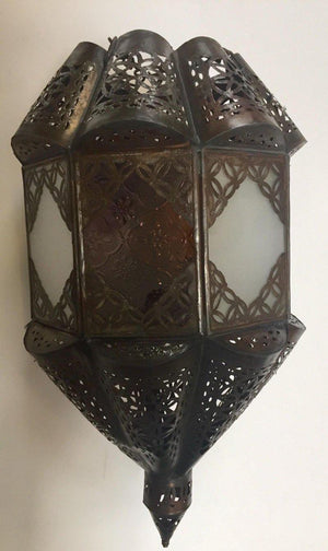 Moroccan Lantern Handcrafted Moorish Pendant Glass