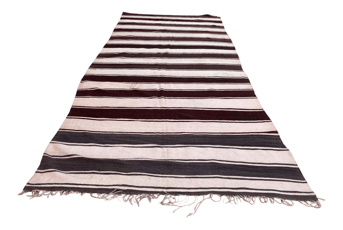 Moroccan Vintage Tribal Kilim Textile, circa 1960