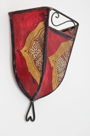 Moroccan Handpainted African Art Wall Sconce