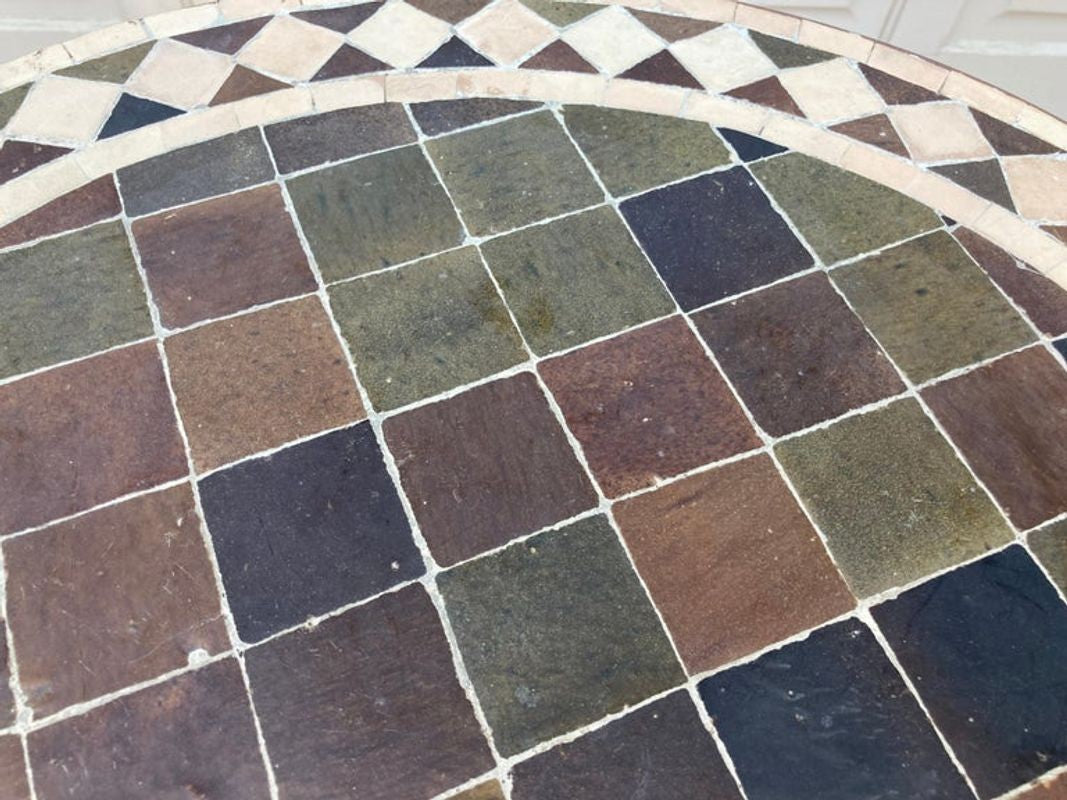 Moroccan Mosaic Tile Side Table