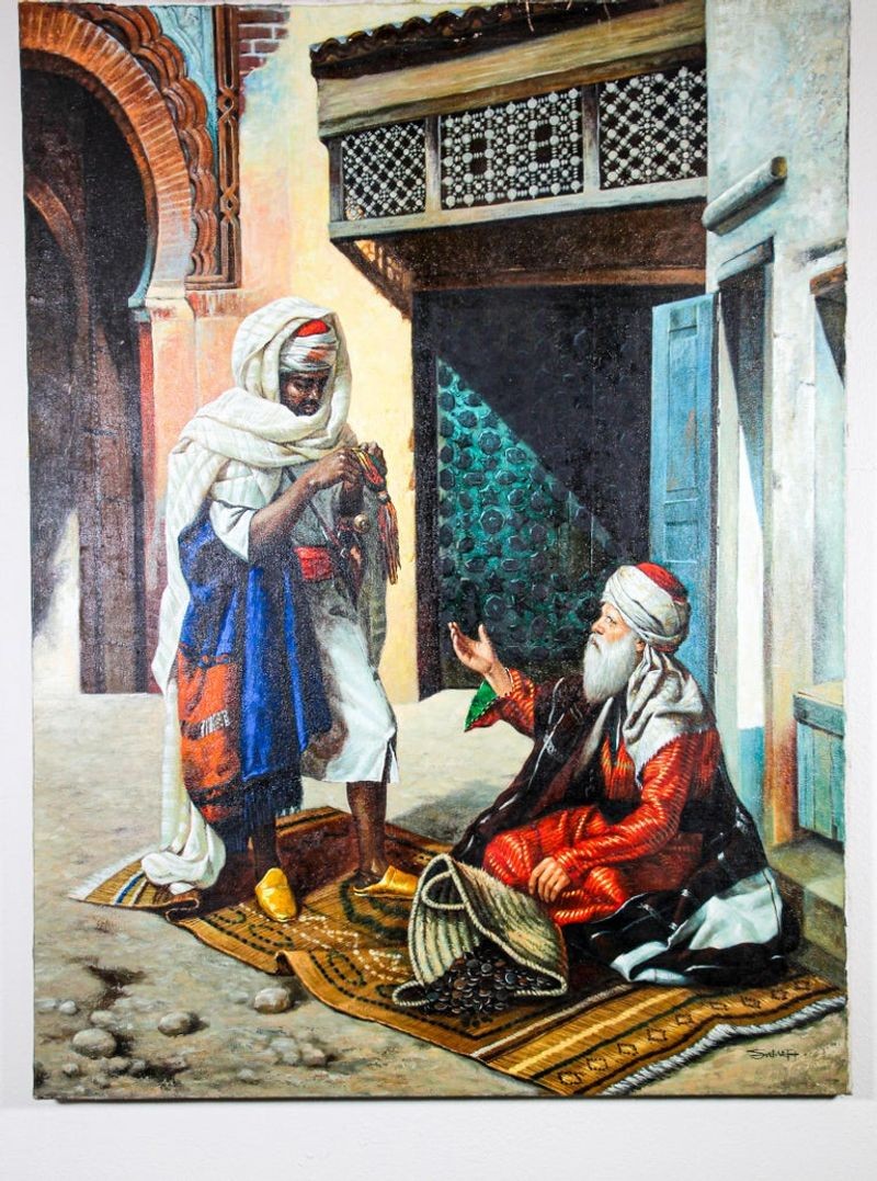 Moroccan Moorish Orientalist Oil Painting