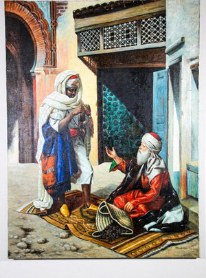 Moroccan Moorish Orientalist Oil Painting