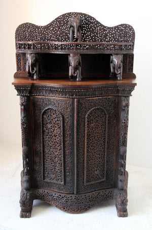 Antique Anglo Indian Mughal Sideboard or Dry Bar Cabinet