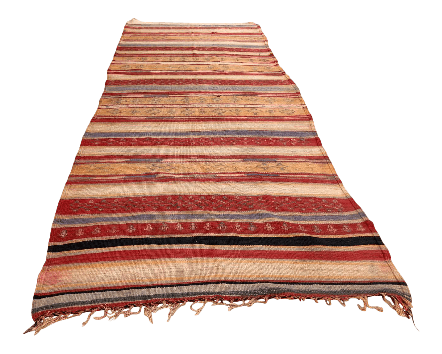 Vintage Moroccan Tribal Kilim Rug, circa 1960