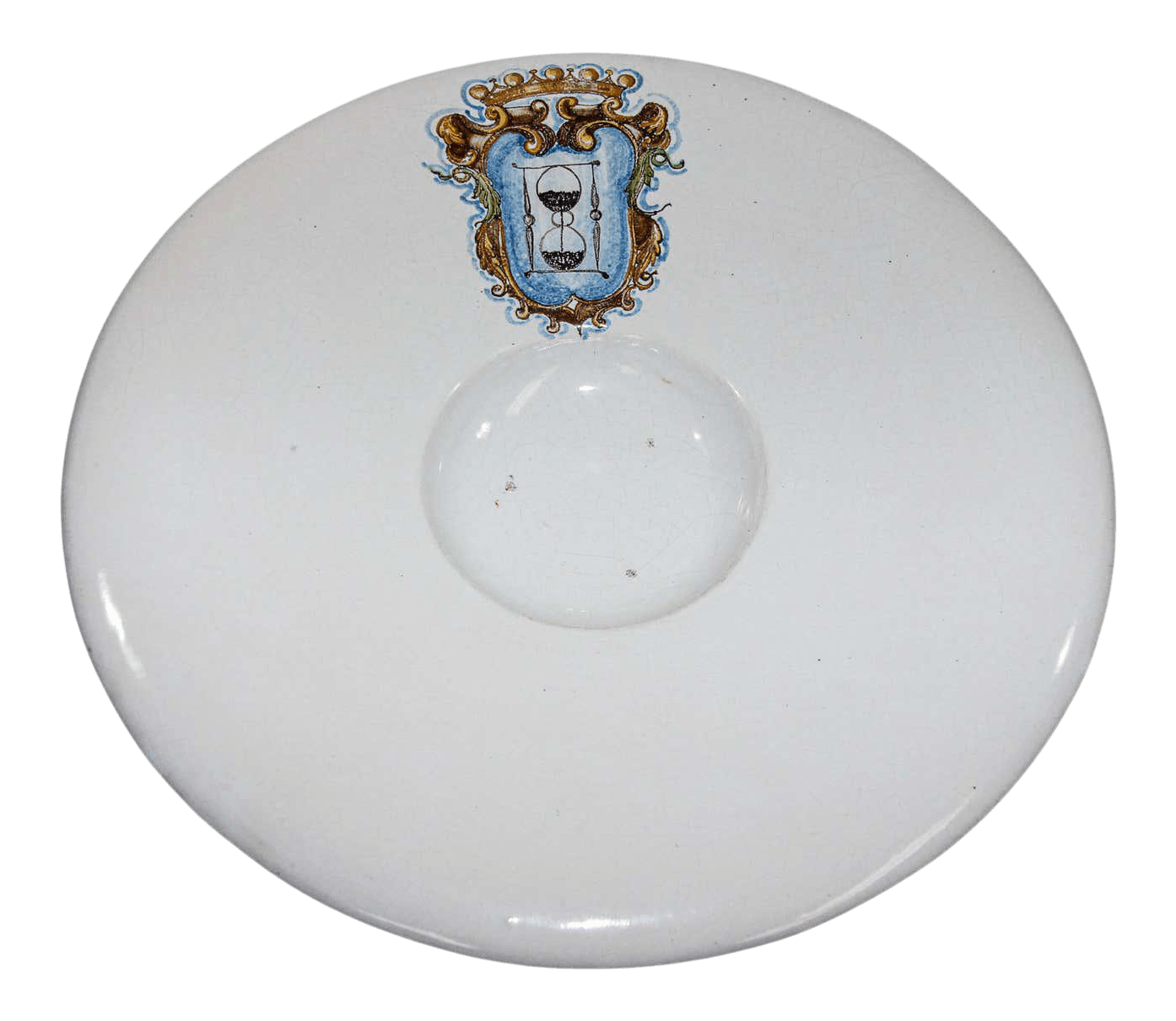 Vintage Talavera Large Stoneware White Bowl Spain