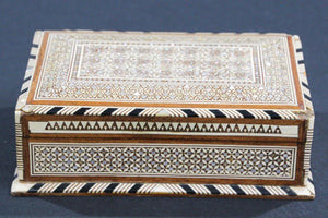 Moorish Handcrafted Middle Eastern Mosaic Inlaid Decorative Box