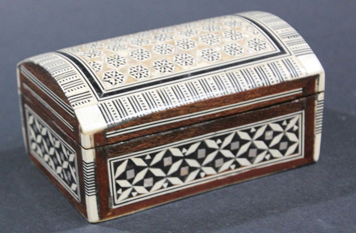 Middle Eastern Moorish Handcrafted Mosaic Decorative Box