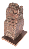 Wall Bracket Architectural Carved Wood Fragment from India