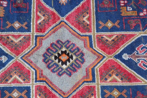 1960s Moroccan Vintage Hand-Woven Berber Rug
