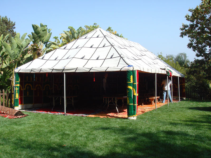 Hand-Crafted Moroccan Caidale Tent by Berber Tribes, 20 ft x 40 ft