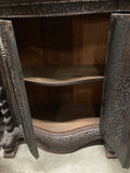 Antique Anglo-Indian Hand-Carved Hardwood Cabinet / Sideboard, India, circa 1880