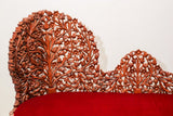 Anglo-Raj Settee with Open Back Hand Carved Tree of Life Back