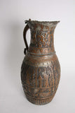 Antique Islamic Middle Eastern Tinned Copper Ewer