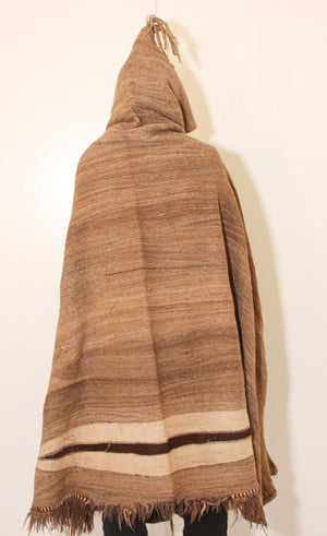 Berber Tribal North Africa Moroccan Burnous Wool Cape