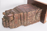 Wall Bracket Architectural Carved Wood Fragment from India