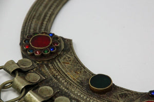 Moroccan Tribal Silver Jewelry Choker