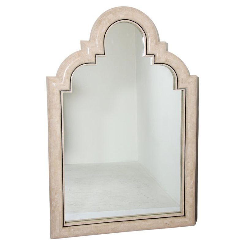 Moroccan Moorish Mirror Tessellated Stone by Maitland Smith.