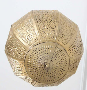 Handcrafted Moroccan Gilt Metal Pendant, North Africa