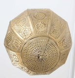 Handcrafted Moroccan Gilt Metal Pendant, North Africa