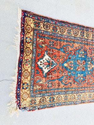 Hand Knotted Vintage Carpet Runner from Turkey