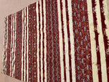 1960s Authentic Moroccan Vintage Tribal Kilim Handira Rug