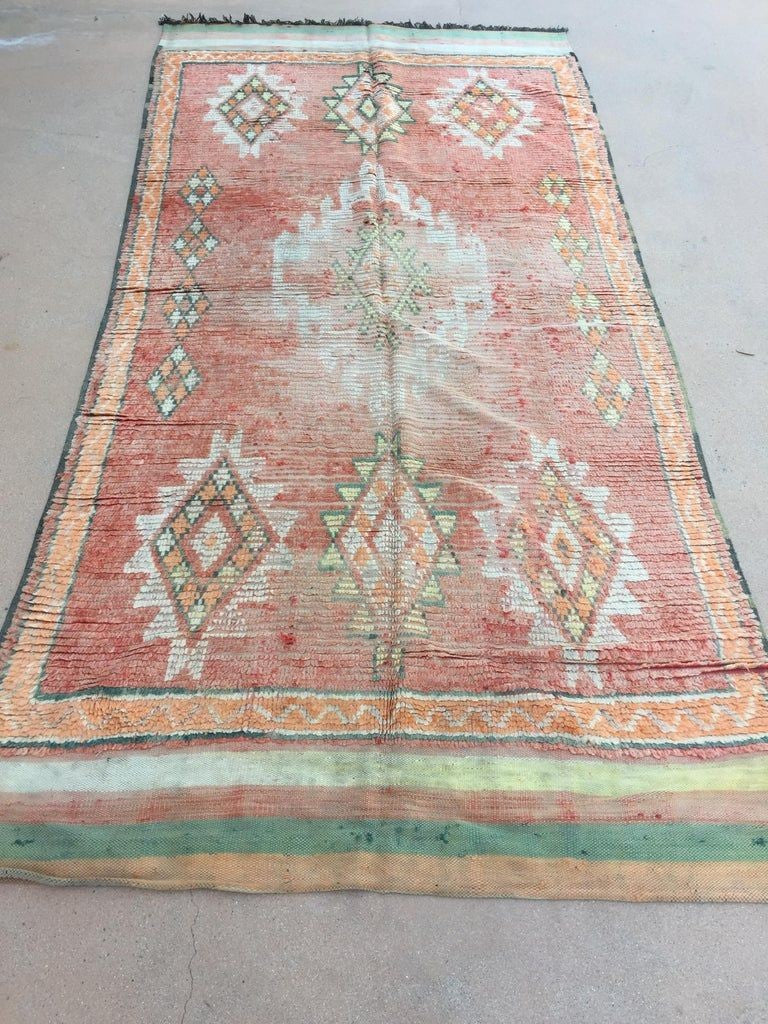Moroccan Vintage Tribal Rug, circa 1960
