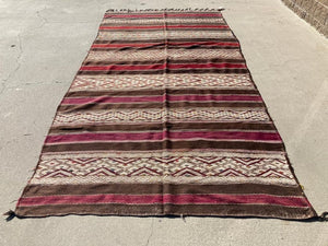Moroccan Vintage Tribal Kilim Rug Textile North Africa