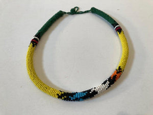 Vintage African Urembo Beaded Necklace Choker Kenya