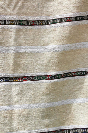 Vintage Tribal Moroccan Handcrafted Wedding Blanket Throw with Sequins 4
